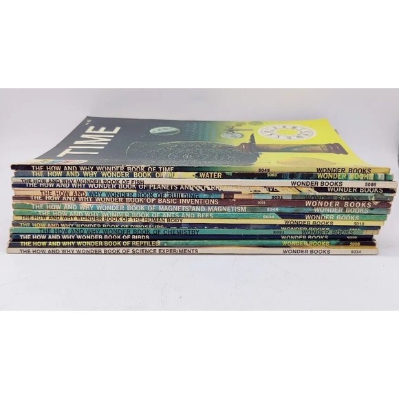 Vintage How And Why Wonder Books Lot Of 14 Books 1960s 1970s Educational Science - Picture 5 of 16
